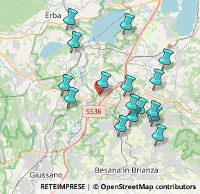 Mappa Via Fiume, 23895 Nibionno LC, Italia (3.6975)