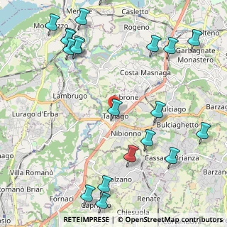 Mappa Via Camillo Benso Cavour, 23895 Nibionno LC, Italia (2.847)