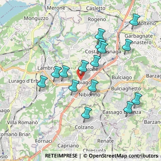 Mappa Via Vittorio Veneto, 23895 Nibionno LC, Italia (1.876)
