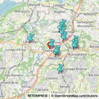 Mappa Via Camillo Benso Cavour, 23895 Nibionno LC, Italia (1.53667)