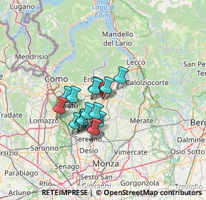 Mappa Via Fiume, 23895 Nibionno LC, Italia (9.59438)