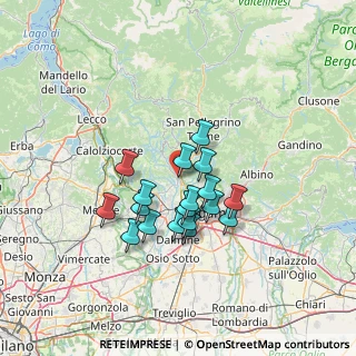 Mappa Via Cimaer, 24031 Almenno San Salvatore BG, Italia (10.74111)