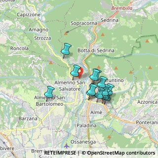 Mappa Via Cimaer, 24031 Almenno San Salvatore BG, Italia (1.40923)