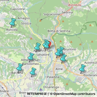 Mappa Via Cimaer, 24031 Almenno San Salvatore BG, Italia (1.98636)