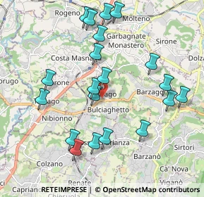 Mappa Bulciago, 23892 Bulciago LC, Italia (2.052)