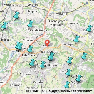 Mappa Bulciago, 23892 Bulciago LC, Italia (2.952)