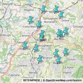 Mappa Bulciago, 23892 Bulciago LC, Italia (2.025)