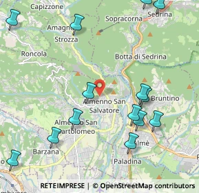 Mappa Via De Gasperi, 24031 Almenno San Salvatore BG, Italia (2.56571)