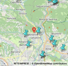 Mappa Via De Gasperi, 24031 Almenno San Salvatore BG, Italia (2.88846)