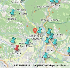 Mappa Via De Gasperi, 24031 Almenno San Salvatore BG, Italia (2.65714)