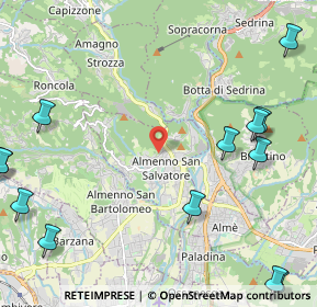 Mappa Via De Gasperi, 24031 Almenno San Salvatore BG, Italia (3.22769)