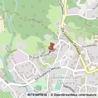 Mappa Via Alcide De Gasperi, 11, 24031 Almenno San Salvatore, Bergamo (Lombardia)