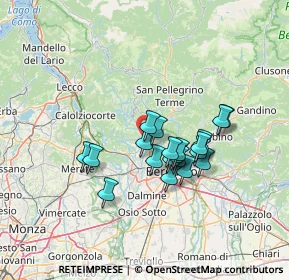 Mappa Via De Gasperi, 24031 Almenno San Salvatore BG, Italia (10.5715)