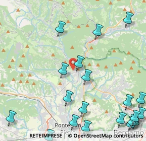 Mappa Via De Gasperi, 24031 Almenno San Salvatore BG, Italia (6.265)