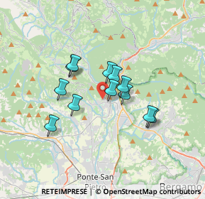 Mappa Via De Gasperi, 24031 Almenno San Salvatore BG, Italia (2.5475)