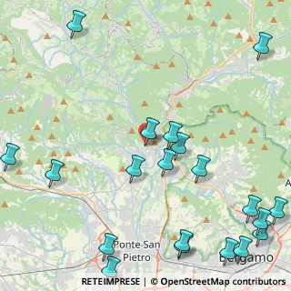 Mappa Via De Gasperi, 24031 Almenno San Salvatore BG, Italia (6.133)