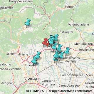 Mappa Strada Marchesane, 36060 Bassano del Grappa VI, Italia (9.71647)