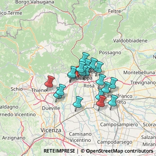 Mappa Strada Marchesane, 36060 Bassano del Grappa VI, Italia (9.56579)