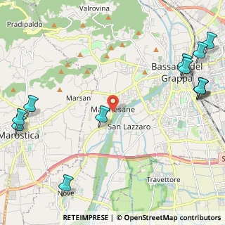 Mappa Strada Marchesane, 36060 Bassano del Grappa VI, Italia (3.22417)