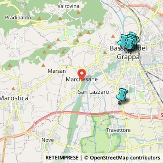Mappa Strada Marchesane, 36060 Bassano del Grappa VI, Italia (2.77588)