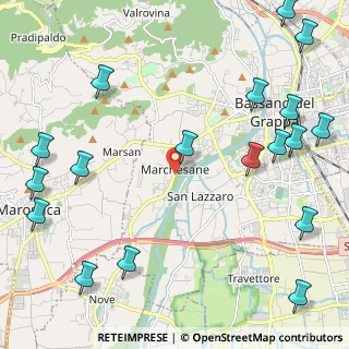 Mappa Strada Marchesane, 36060 Bassano del Grappa VI, Italia (3.07)