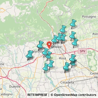 Mappa Strada Marchesane, 36060 Bassano del Grappa VI, Italia (7.001)