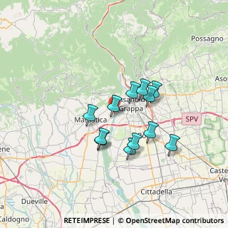 Mappa Strada Marchesane, 36060 Bassano del Grappa VI, Italia (5.50083)
