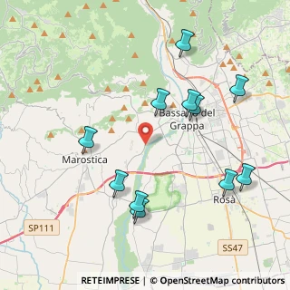 Mappa Strada Marchesane, 36060 Bassano del Grappa VI, Italia (4.29636)
