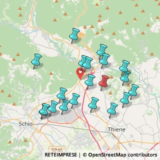 Mappa Via del Barco, 36013 Piovene Rocchette VI, Italia (3.8555)
