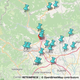Mappa Via del Barco, 36013 Piovene Rocchette VI, Italia (8.8925)