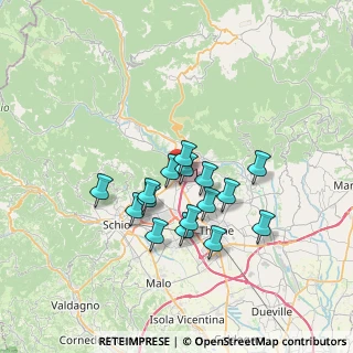 Mappa Via del Barco, 36013 Piovene Rocchette VI, Italia (5.57063)
