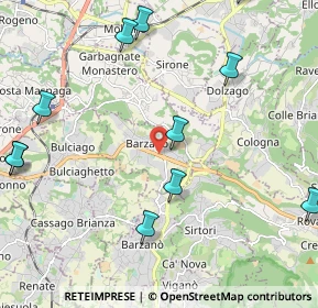 Mappa 23890 Barzago LC, Italia (2.8325)