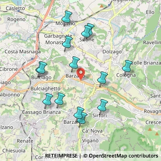 Mappa 23890 Barzago LC, Italia (2.05214)