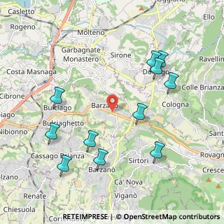 Mappa 23890 Barzago LC, Italia (2.21818)