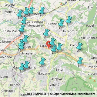 Mappa 23890 Barzago LC, Italia (2.354)