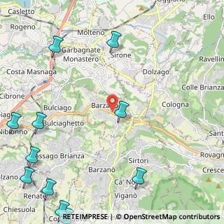 Mappa 23890 Barzago LC, Italia (3.44727)