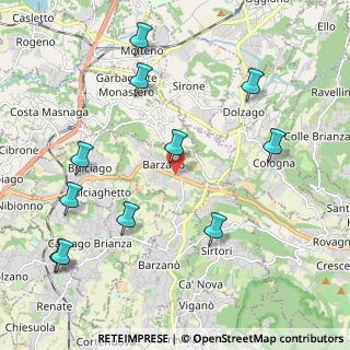 Mappa 23890 Barzago LC, Italia (2.45727)