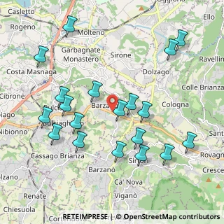 Mappa 23890 Barzago LC, Italia (2.16105)