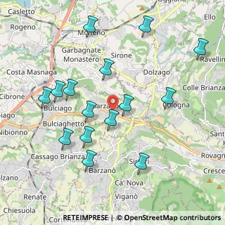 Mappa 23890 Barzago LC, Italia (2.082)