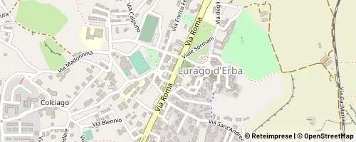 Mappa Lurago d’Erba