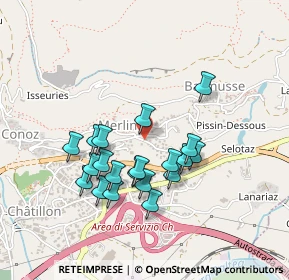 Mappa Chatillon, 11024 Châtillon AO, Italia (0.3985)