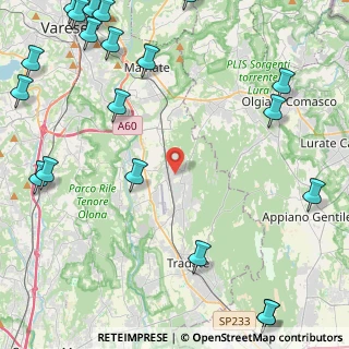 Mappa Via Giuseppe Parini, 21040 Venegono Superiore VA, Italia (6.9075)