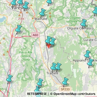 Mappa Via Giuseppe Parini, 21040 Venegono Superiore VA, Italia (6.8605)