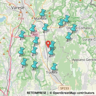 Mappa Via Giuseppe Parini, 21040 Venegono Superiore VA, Italia (3.94188)