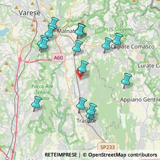 Mappa Via Giuseppe Parini, 21040 Venegono Superiore VA, Italia (4.35267)
