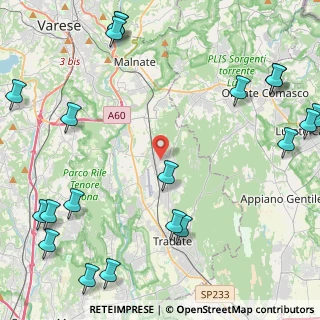 Mappa Via Giuseppe Parini, 21040 Venegono Superiore VA, Italia (6.496)