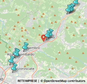 Mappa Via Case Sparse Europa, 24027 Nembro BG, Italia (5.52727)