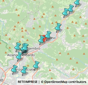 Mappa Via Case Sparse Europa, 24027 Nembro BG, Italia (4.846)