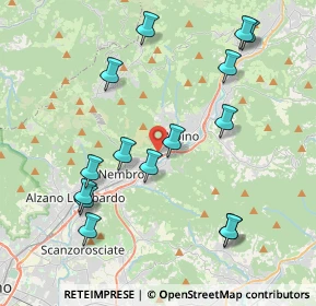 Mappa Via Case Sparse Europa, 24027 Nembro BG, Italia (4.32533)