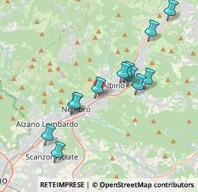 Mappa Via Case Sparse Europa, 24027 Nembro BG, Italia (3.65)